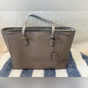 Tory Burch Taupe Tote Bag